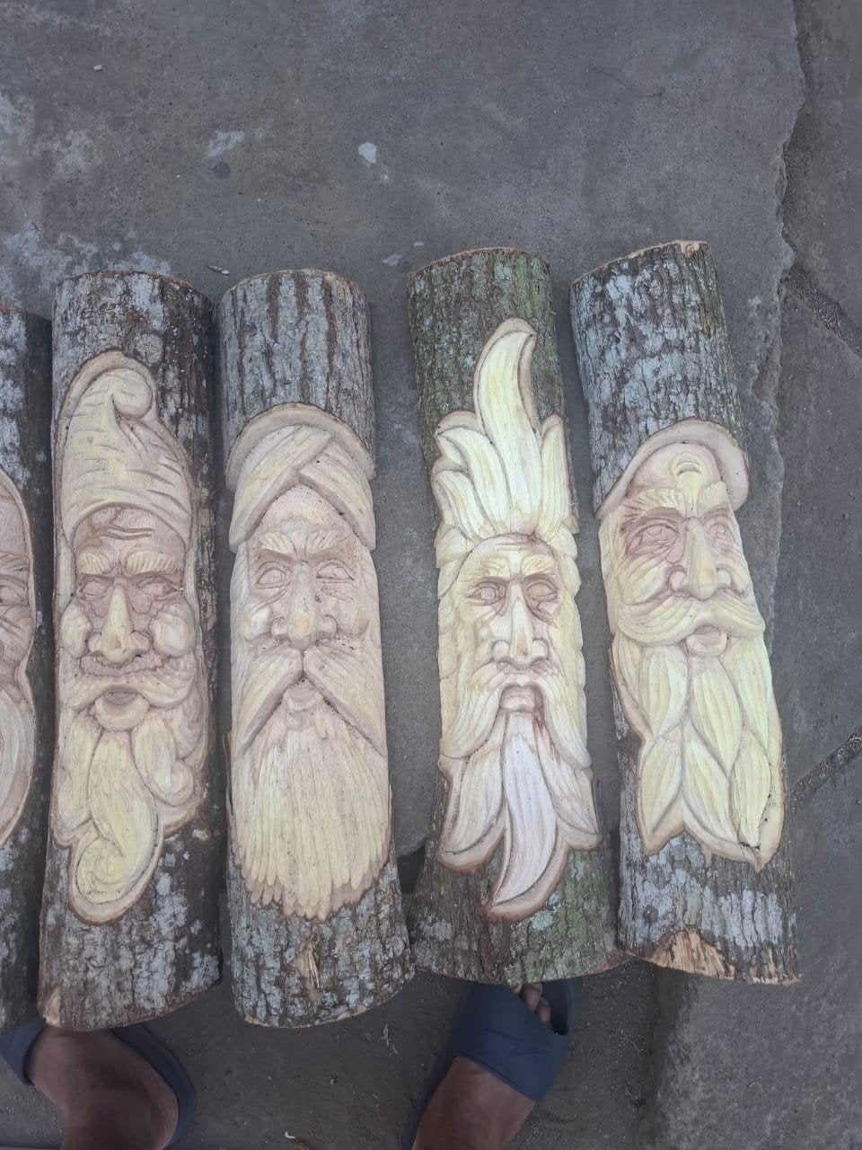 masque totem 50 cm en bois de jumpinis 15 euros piece, Tuin en Terras, Ophalen of Verzenden
