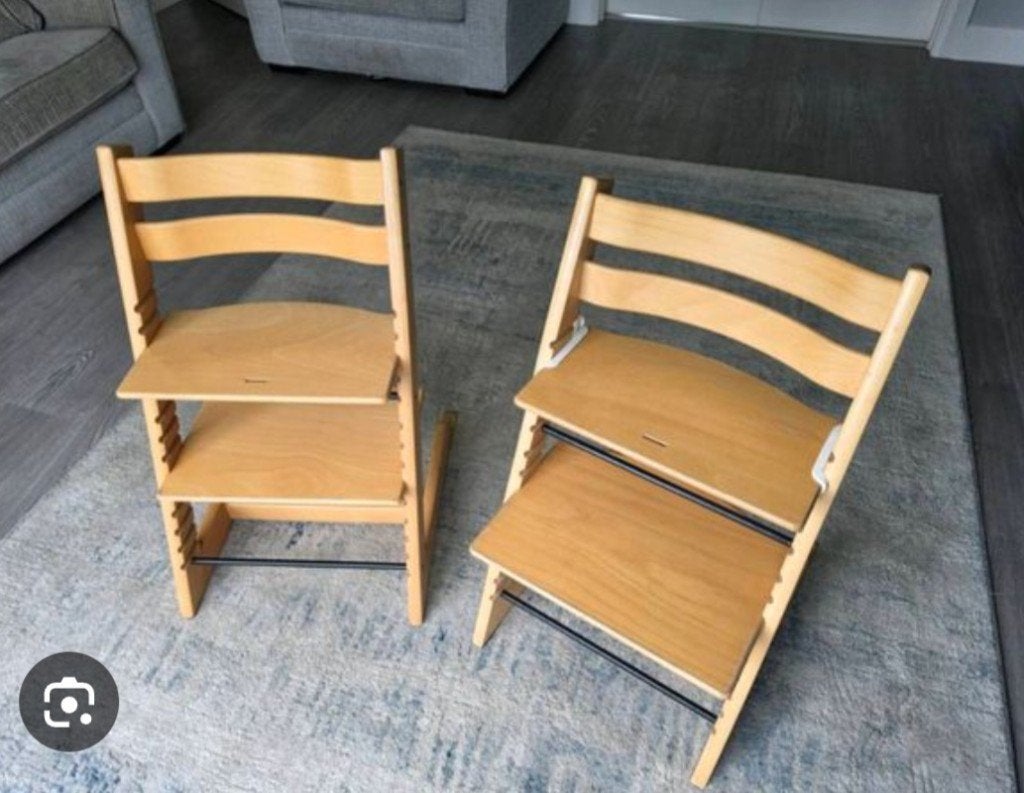 2 chaises stokke tripp trapp, Enlèvement, Utilisé, Chaise évolutive