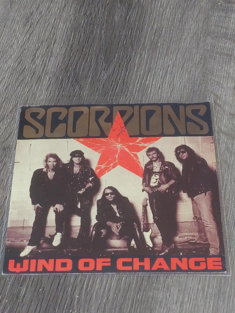 SCORPIONS wind of change 45 T SINGLE, Cd's en Dvd's, Vinyl | Hardrock en Metal, Ophalen of Verzenden, 1990 - 1999, Gebruikt, 7 inch
