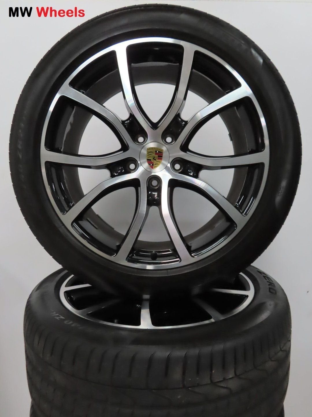 Porsche 21 inch Origineel velgen Cayenne E3 met zomerbanden, Autos : Pièces & Accessoires, Pneus et Jantes, 285 mm, Pneus été