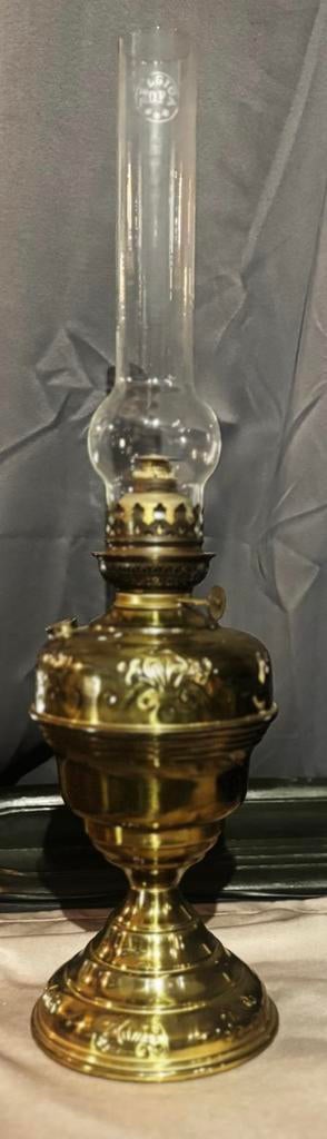 Lampe à huile ancienne DF Belgica, Enlèvement ou Envoi