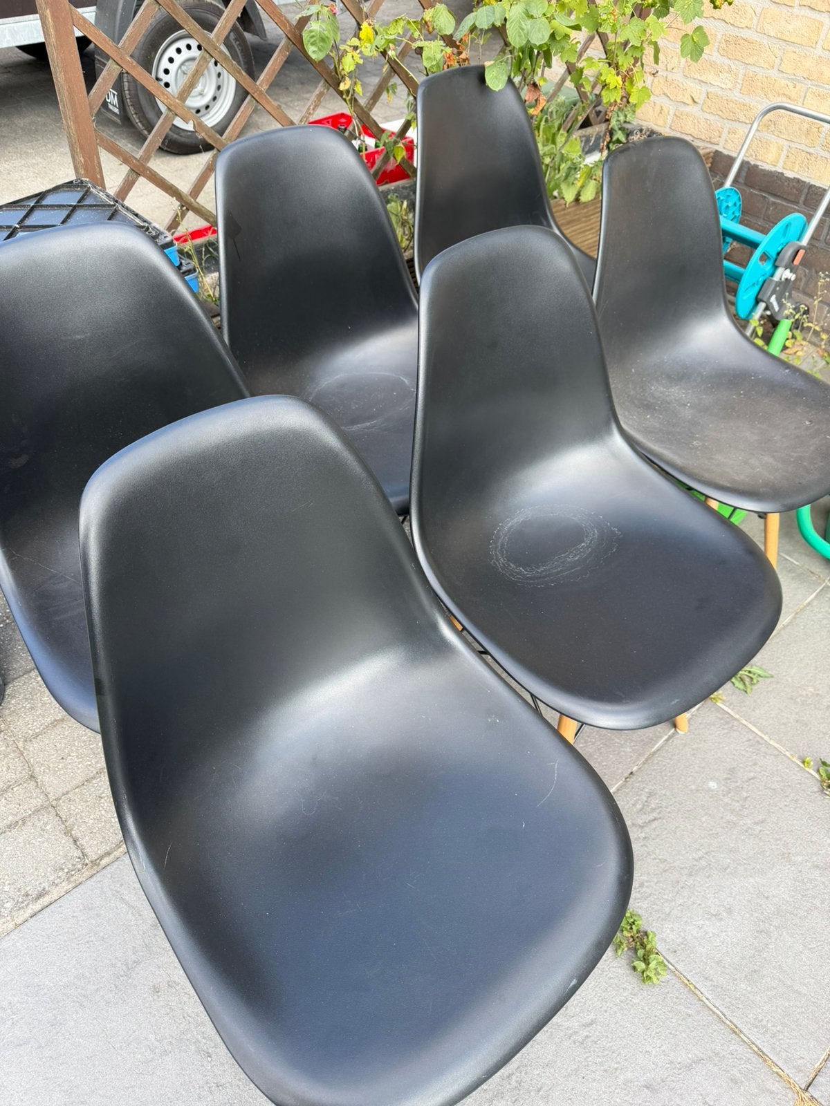 6 stoelen aangeboden waarvan 2 met kleine barst, Huis en Inrichting, Ophalen, Zo goed als nieuw