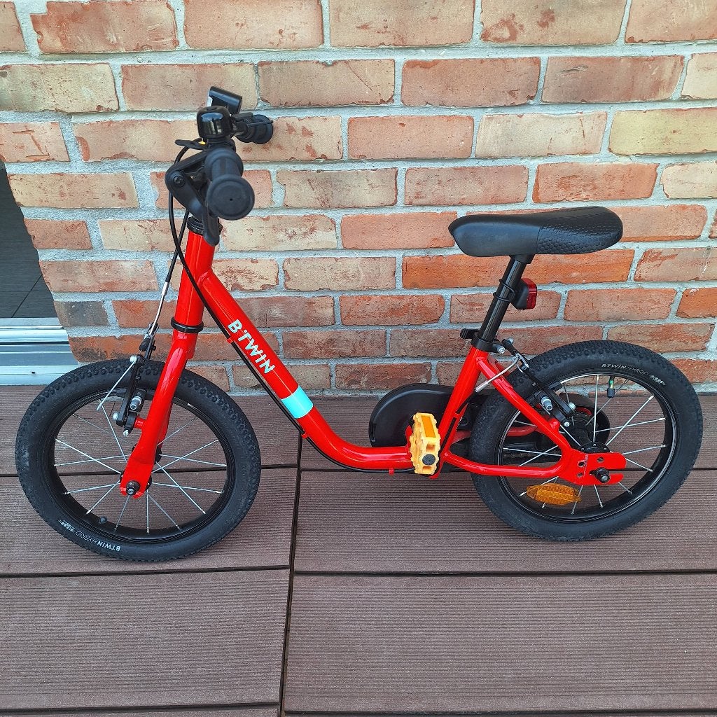 Fiets 14 inch, Ophalen, Decathlon, Schijfrem, Minder dan 16 inch