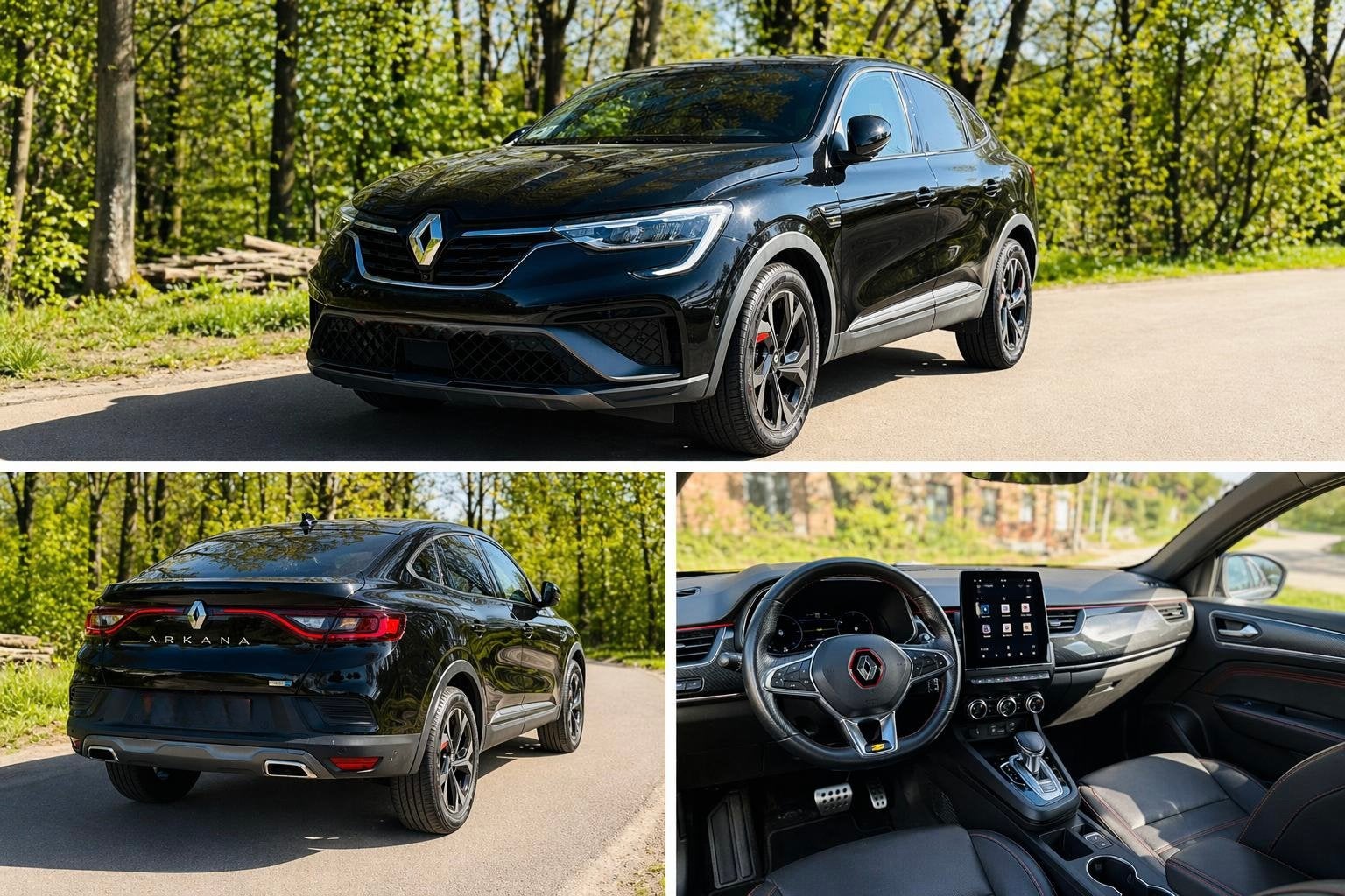 Renault Arkana E-Tech RS Line Full Option 93.000 km, Auto's, Renault, Arkana, Lichtsensor, Zwart, 5 deurs
