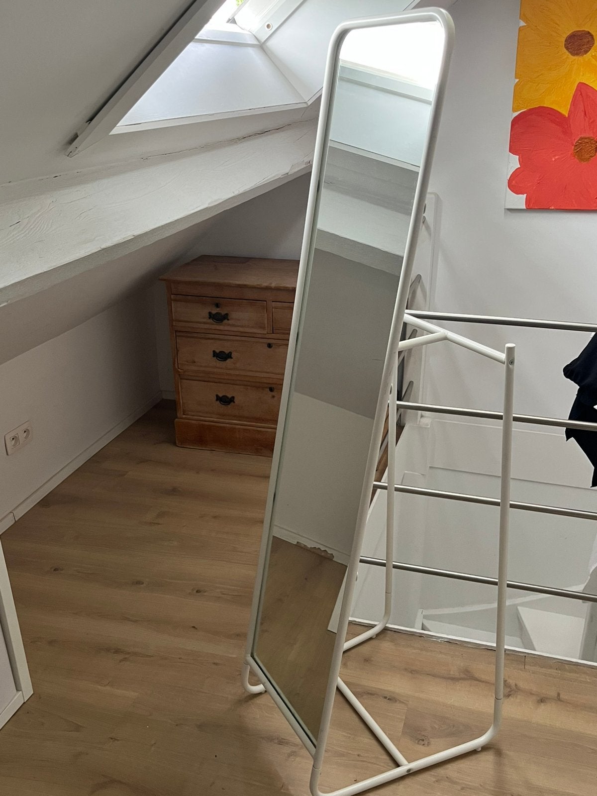 IKEA KNAPPER staande spiegel, Huis en Inrichting, Ophalen, Gebruikt, 150 tot 200 cm, Rechthoekig