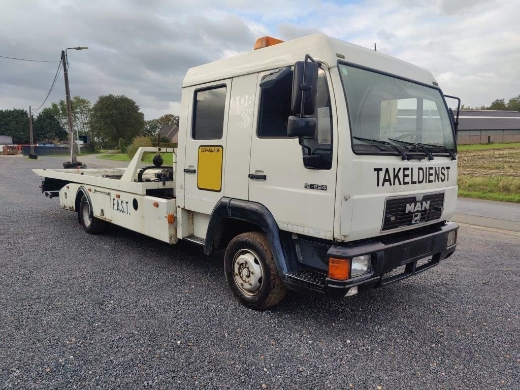 MAN 12.224 Depanneur / Depannage / Recovery Truck (bj 2000), Auto's, MAN, Wit, Bedrijf, Te koop