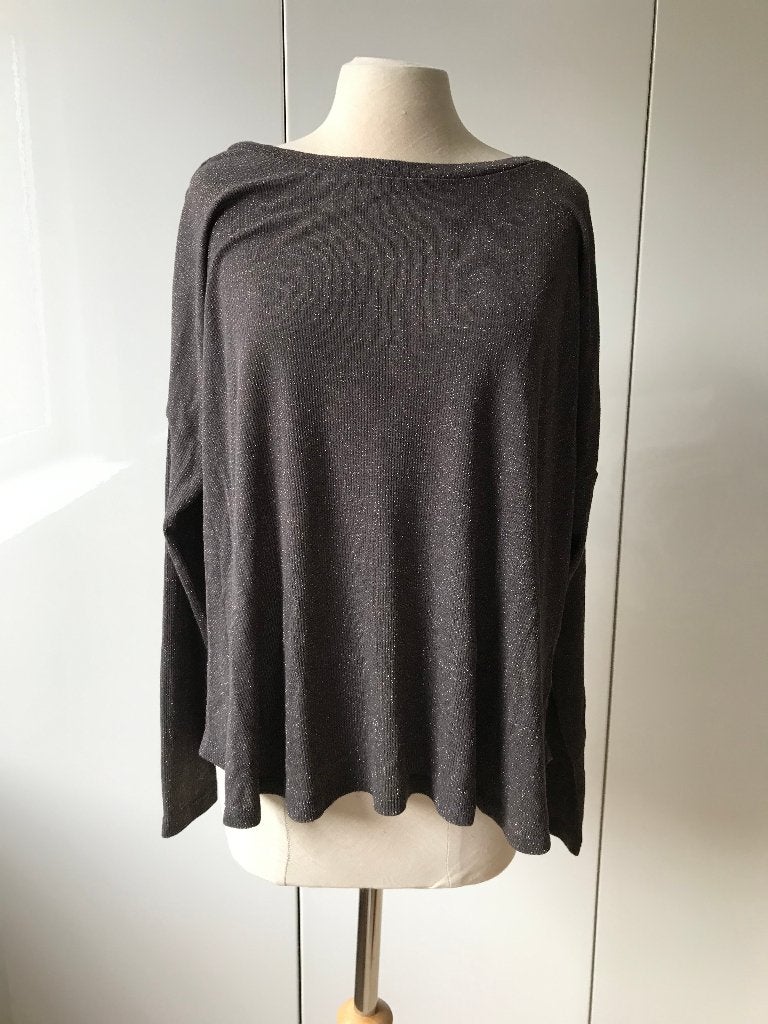 Next Bruine Glitter Trui, Maat 38/40 (M), Bruin, Ophalen of Verzenden, Gedragen