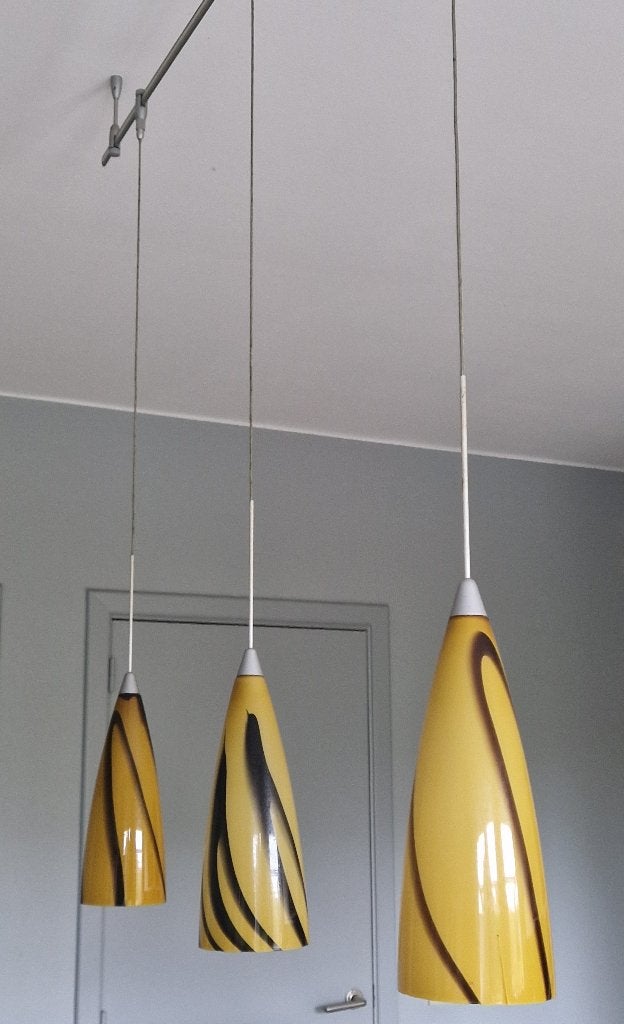 vintage hanglampen, Ophalen, Zo goed als nieuw, Glas, Murano-stijl