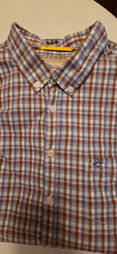 Chemise camel - Bon état - taille XL, Tour de cou 43/44 (XL), Enlèvement ou Envoi, Autres couleurs, Comme neuf