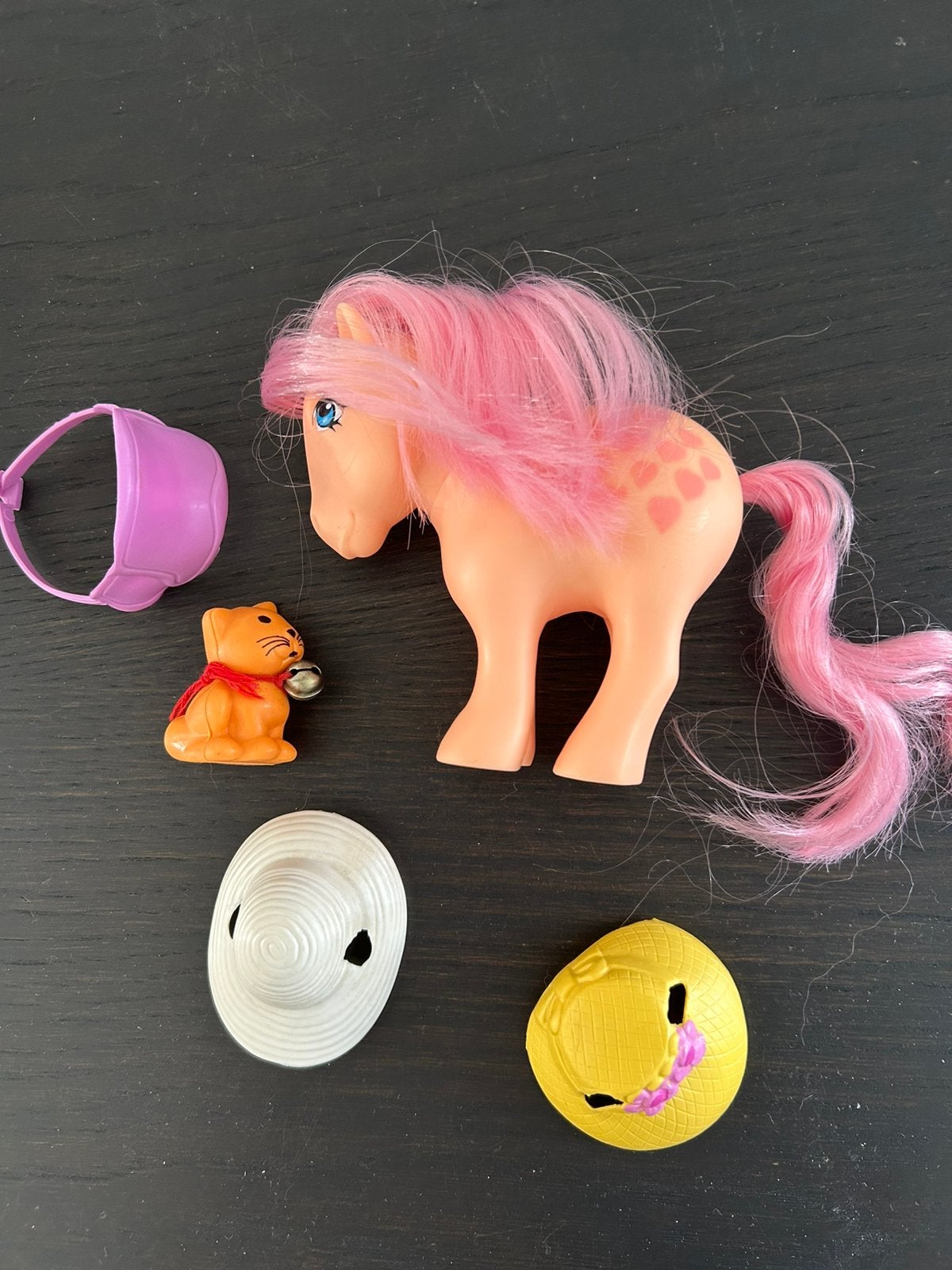 My Little Pony Peaches en accessoires., Kinderen en Baby's, Ophalen of Verzenden, Zo goed als nieuw