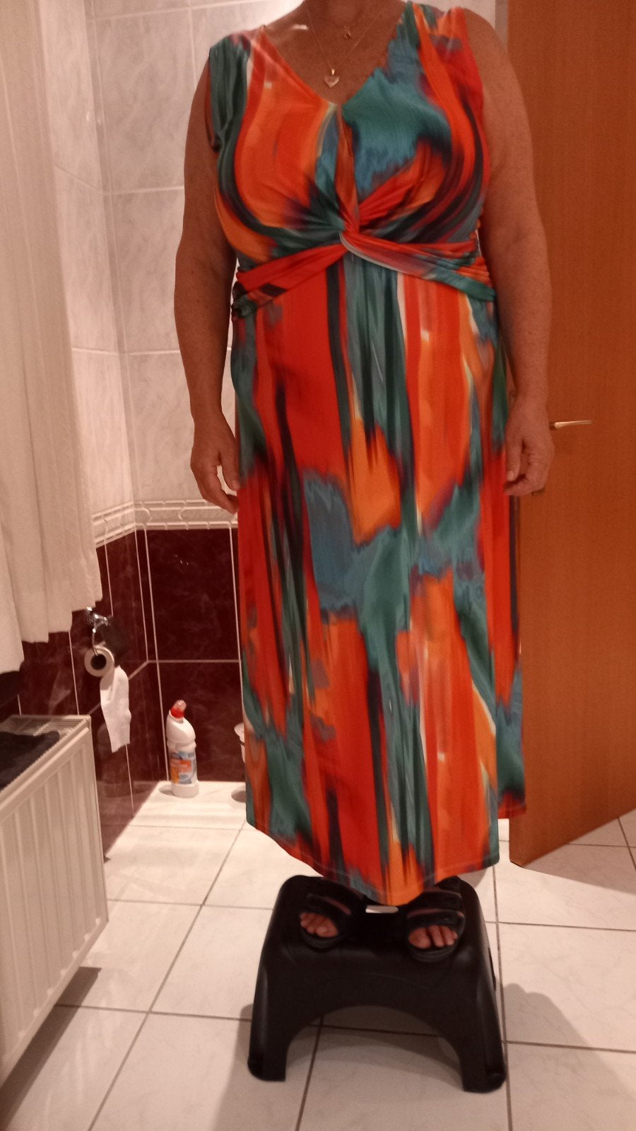 Fleurig langkleed, Kleding | Dames, Ophalen, Maat 46/48 (XL) of groter