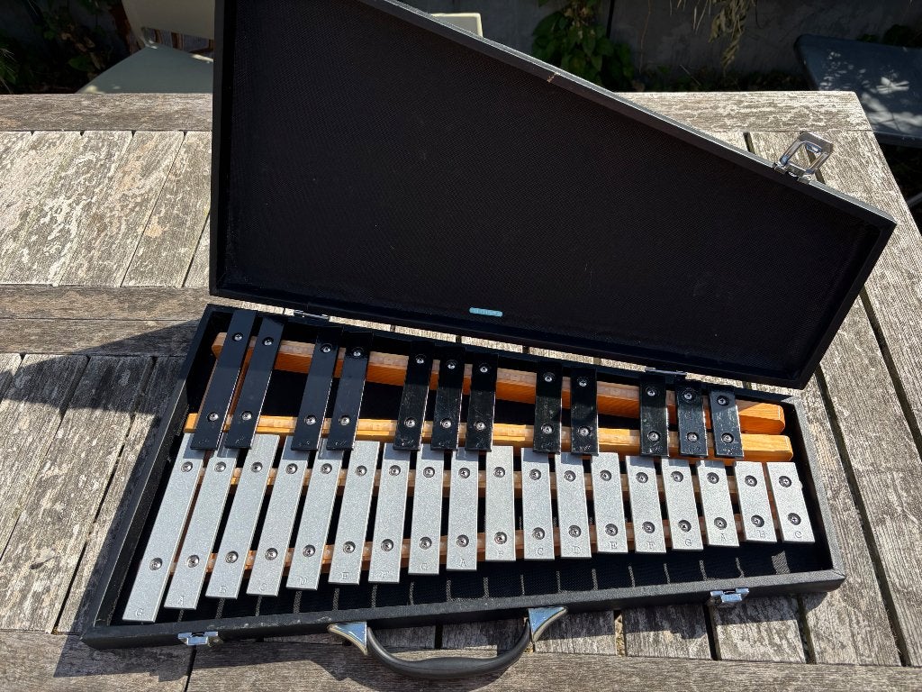 Xylofoon metallofoon Dimavery, 30 klankstaven, Ophalen of Verzenden, Zo goed als nieuw, Melodische percussie