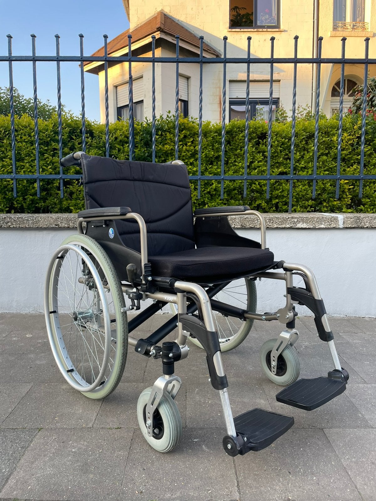 Vermeiren V 300 XXL opvouwbare rolstoel 55 cm nieuwstaat, Ophalen of Verzenden, Inklapbaar, Zo goed als nieuw, Handbewogen rolstoel