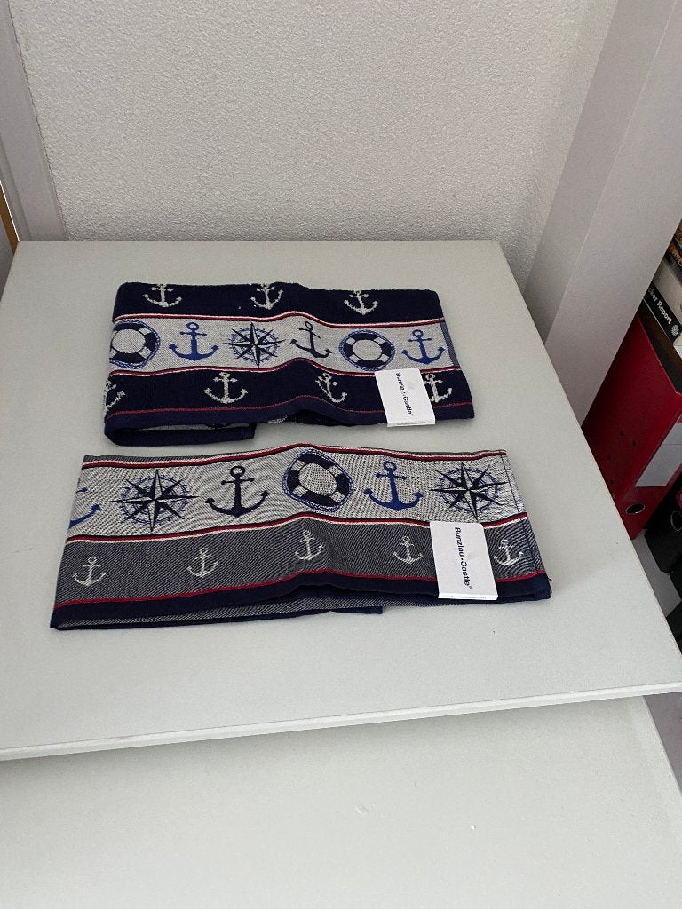 Keukentextielset Maritiem Bunzlau Castle, Huis en Inrichting, Katoen, Overige kleuren, Overige typen, Nieuw