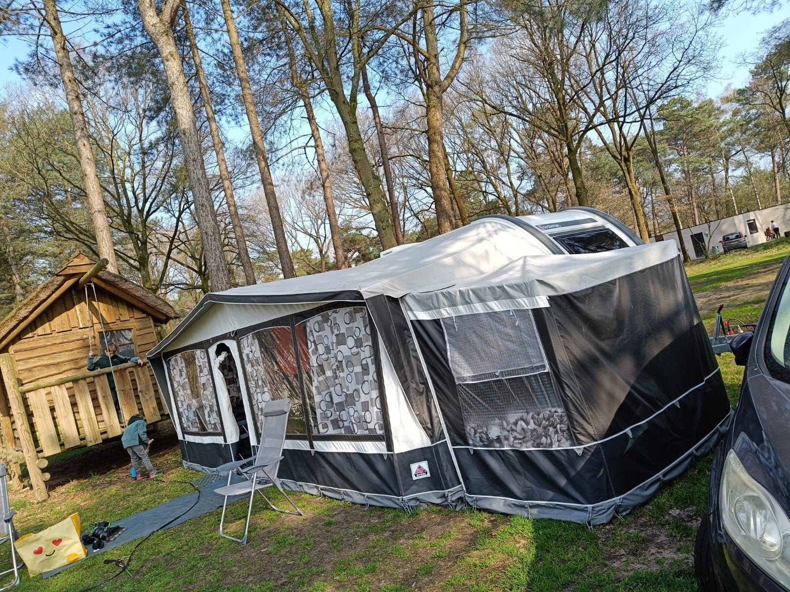 Voortent caravan Dorema, Caravans en Kamperen, Tenten, Gebruikt, Ophalen