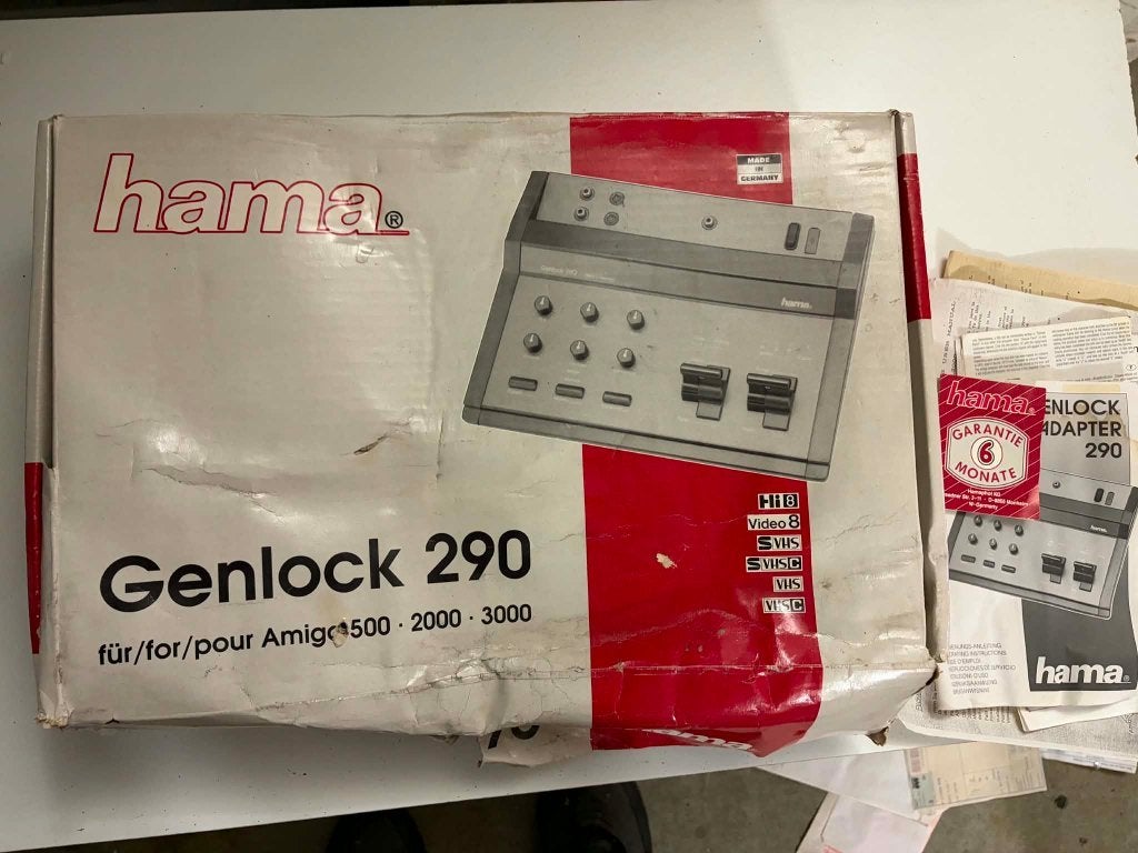 Hama Genlock 290 pour Commodore Amiga 500 / 2000 / 3000, Computers en Software, Capture cards, Ophalen of Verzenden, Zo goed als nieuw