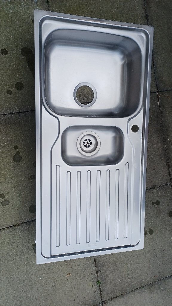 Franke inox spoelbak, Maison & Meubles, Cuisine | Éléments de cuisine, Utilisé, Moins de 100 cm, 50 à 100 cm, 25 à 50 cm, Argenté