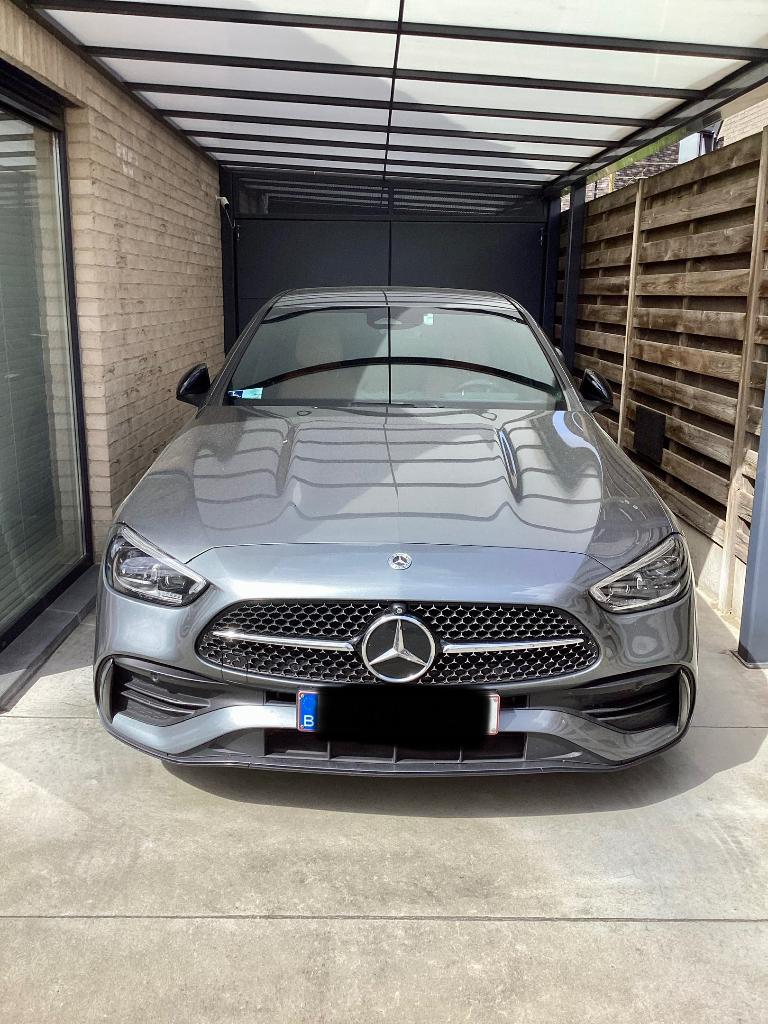 Mercedes C300 AMG line te koop, Auto's, Automaat, Lichtsensor, Leder, Bruin