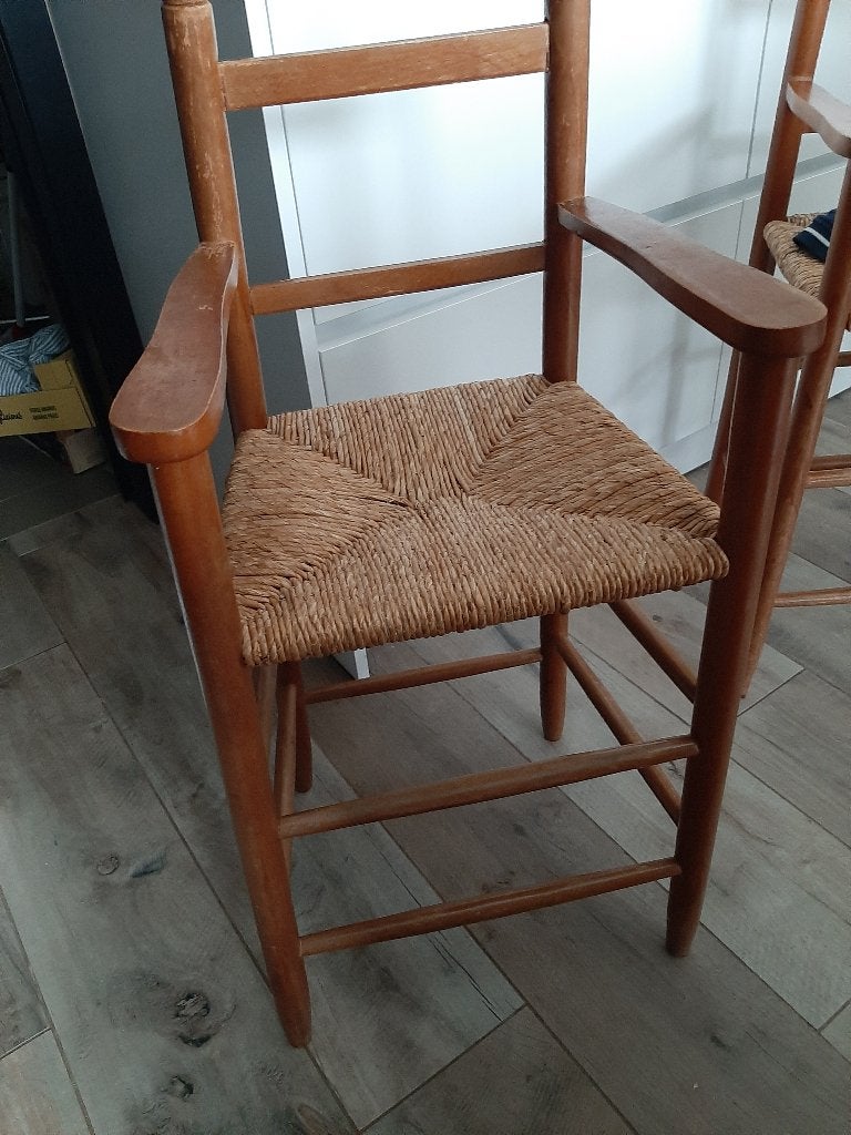Hoge stoel voor peuter, Ophalen, Gebruikt, Bruin, Eén