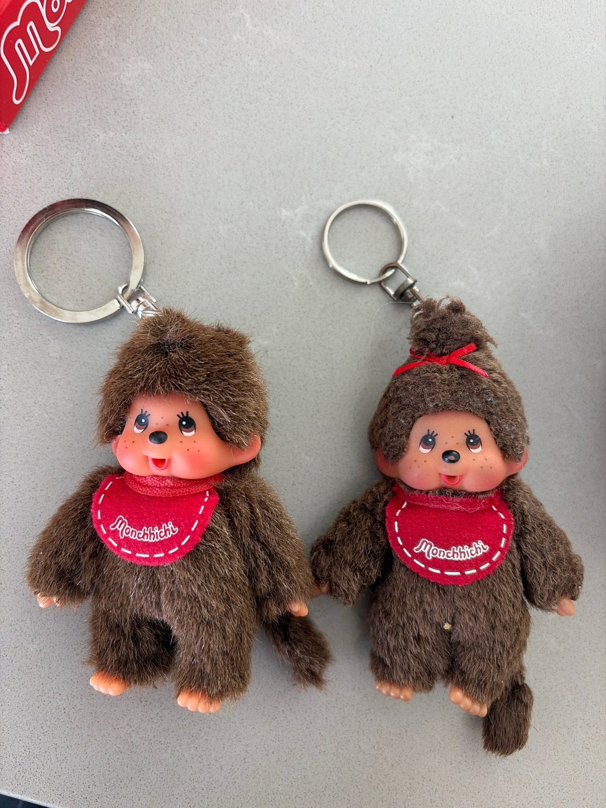 Originele Sekiguchi Monchhichi Sleutelhanger Set, Ophalen of Verzenden