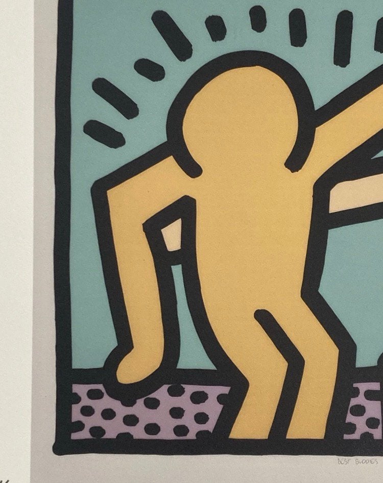 Keith Haring: lithografie 50 bij 70 cm, Ophalen of Verzenden, Lithografie