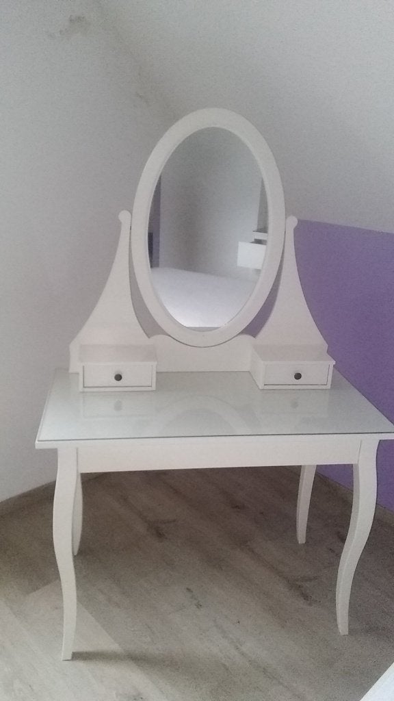 Coiffeuse ou bureau (couleur blanc), Maison & Meubles, Enlèvement, Comme neuf, 100 à 150 cm
