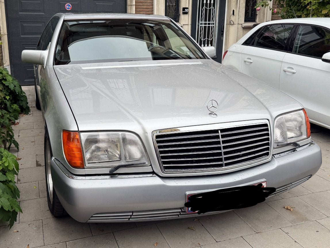 Mercedes s500 1992 96000km, Autos, Cuir, Argent ou Gris, Achat, Sièges électriques