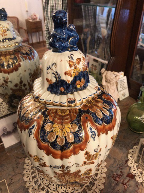Delftse vaas in kleur, Antiek en Kunst, Ophalen