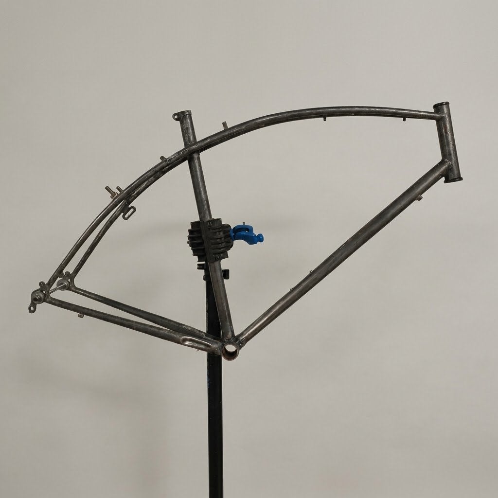 Achielle Omer-Bernardini-stijl frame - met vork, Fietsen en Brommers, Ophalen of Verzenden, Gebruikt, Staal, Velgrem