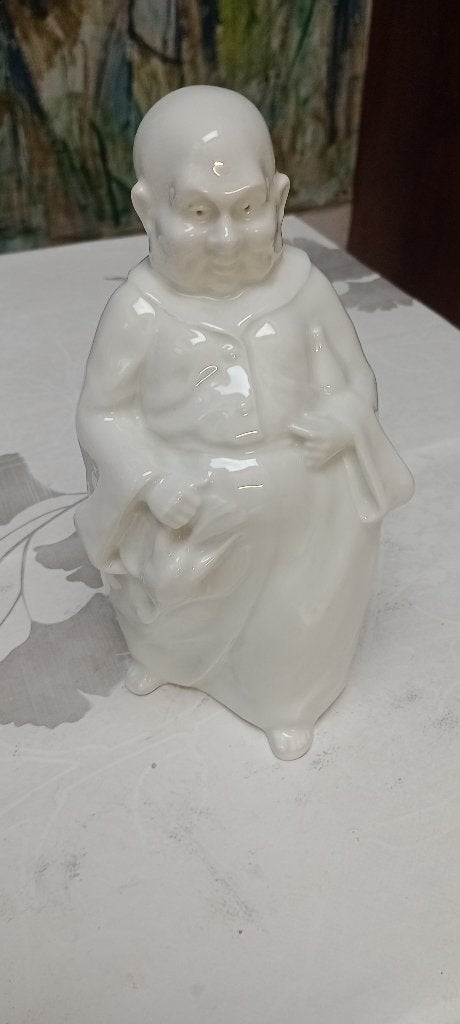 Statuette sage asiatique oiseau porcelaine Heldey,21x10, Enlèvement ou Envoi