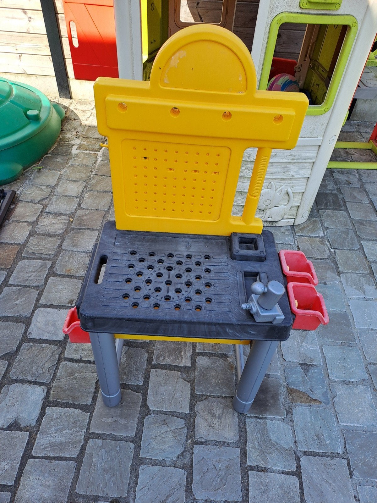 Smoby werkbankje, Ophalen