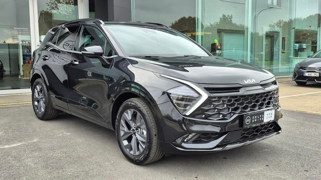 Kia Sportage 1.6 T-GDI HEV GT LINE  Nieuw !  7 jaar wa, Auto's, Kia, Zwart, 4 cilinders, Adaptive Cruise Control, Zwart