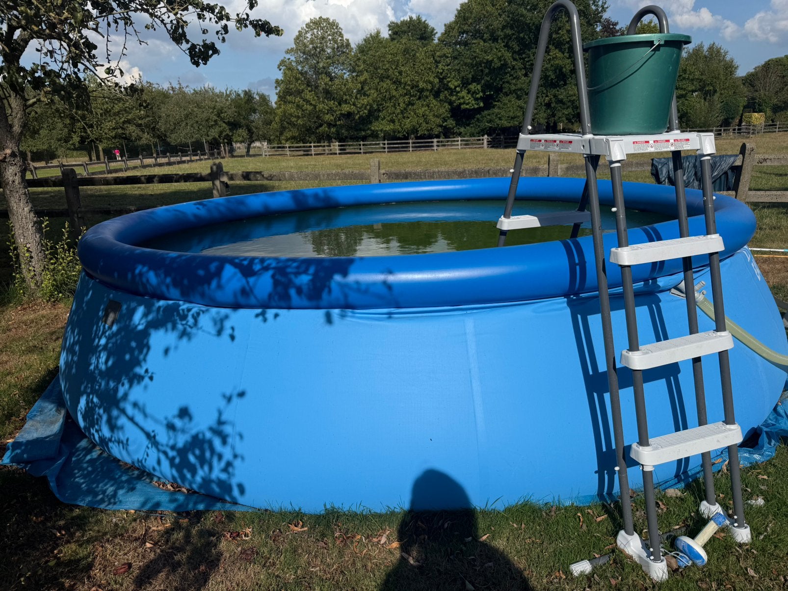 Zwembad Intex 4,57 x 1,22, Gebruikt, Rond, Ophalen, 120 cm of meer