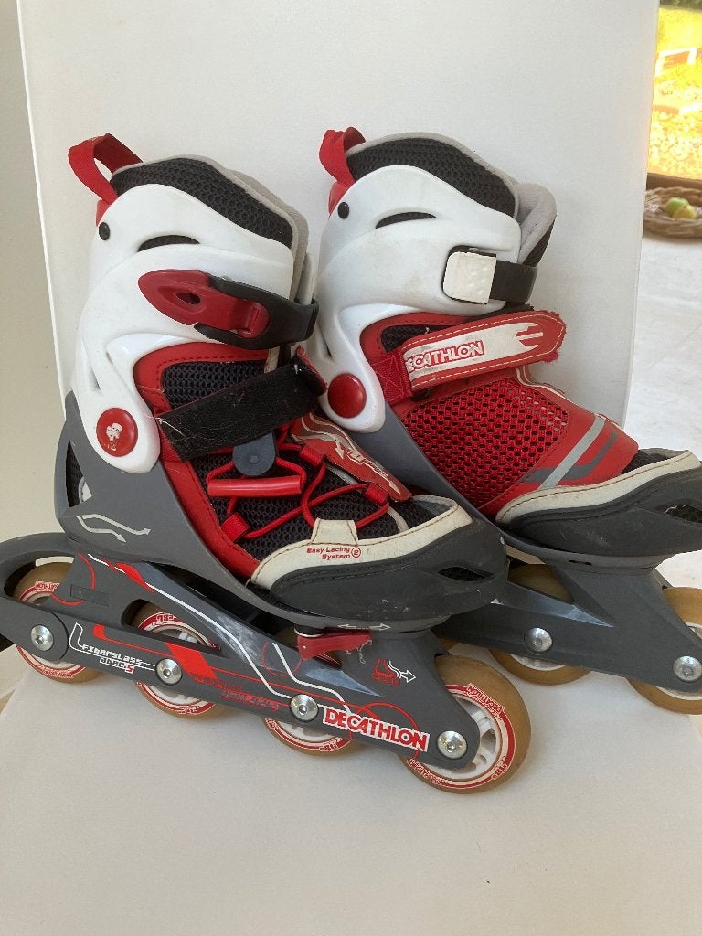 Rolschaatsen In-line Skates Patins 32-34, Sport en Fitness, Skeelers, Kinderen, Inline skates 4 wielen, Verstelbaar, Gebruikt