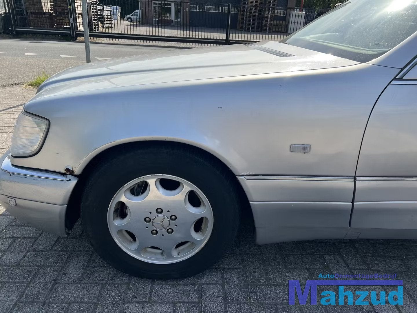 MERCEDES S KLASSE W140 Zilver links voorscherm 1991-1998, Gebruikt, Mercedes-Benz AG, Deur, Mercedes-Benz