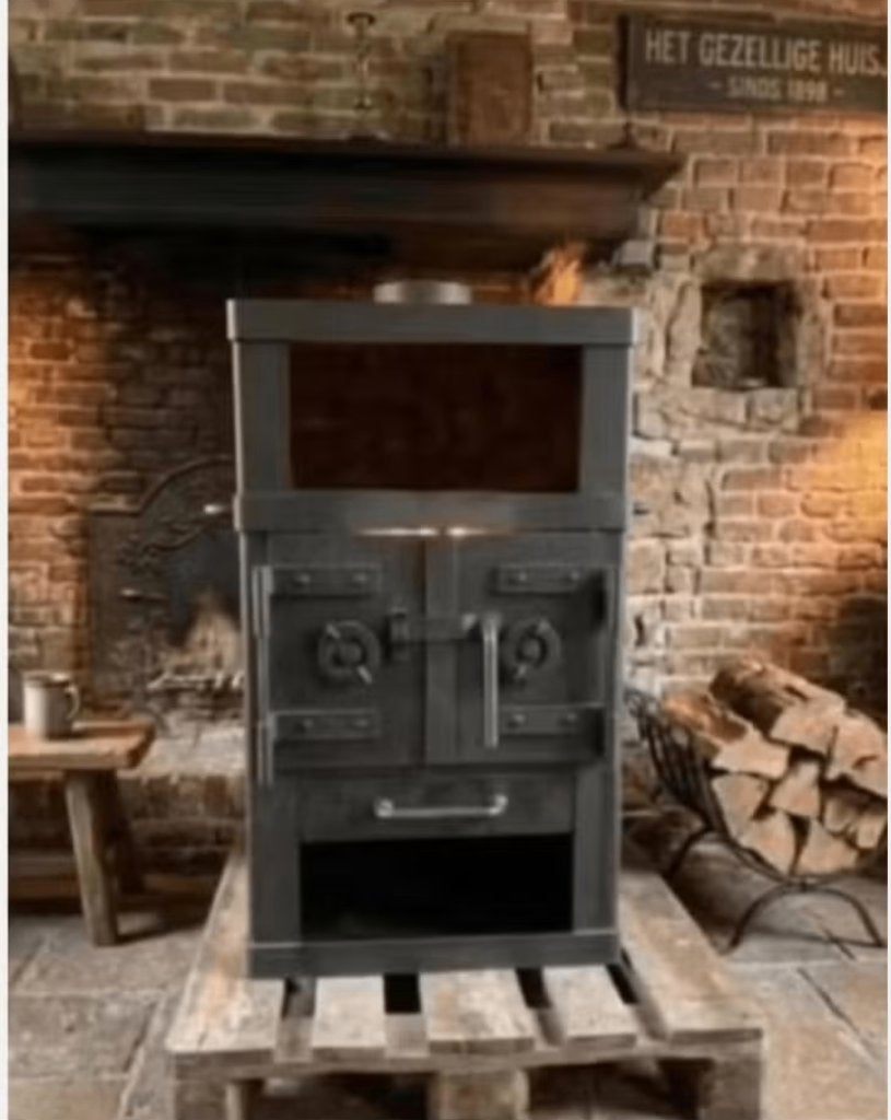 werkplaats kachel houtkachel, Doe-het-zelf en Bouw, Ophalen, Gebruikt, Kachel