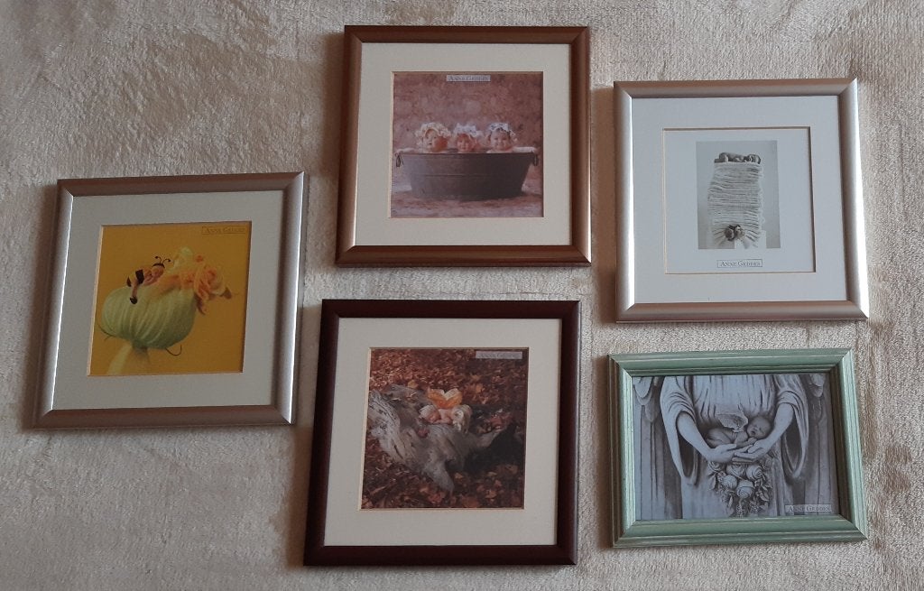 Anne Geddes foto kaders klein (decoratie kinderkamer), Ophalen, Zo goed als nieuw, Minder dan 50 cm, Foto of Poster