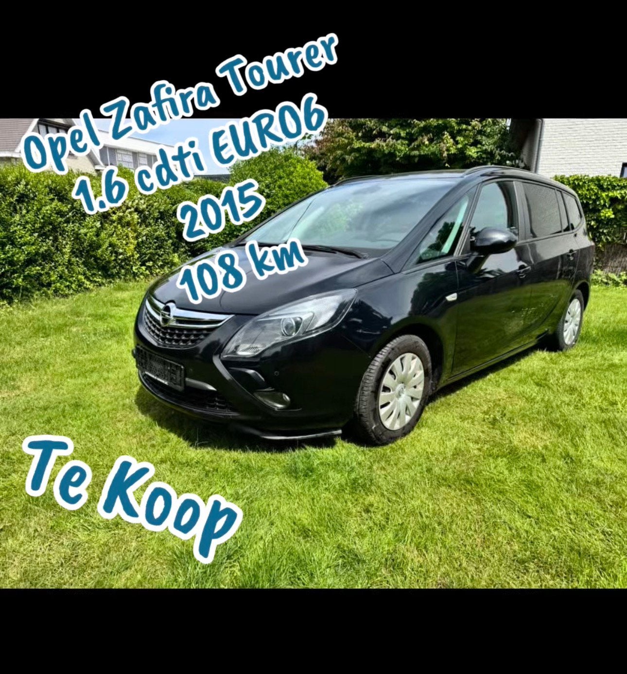 Opel Zafira Tourer 108000km, Auto's, Opel, Bedrijf, Zafira, Diesel, Euro 6, 5 deurs, Handgeschakeld, Zwart, Zwart, Voorwielaandrijving