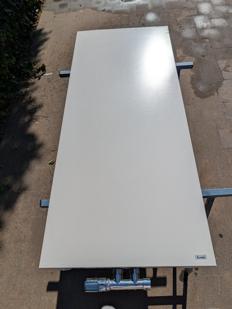 Vasco Niva designradiator 122x53cm Wit, Bricolage & Construction, Chauffage & Radiateurs, Utilisé, Radiateur, 800 watts ou plus