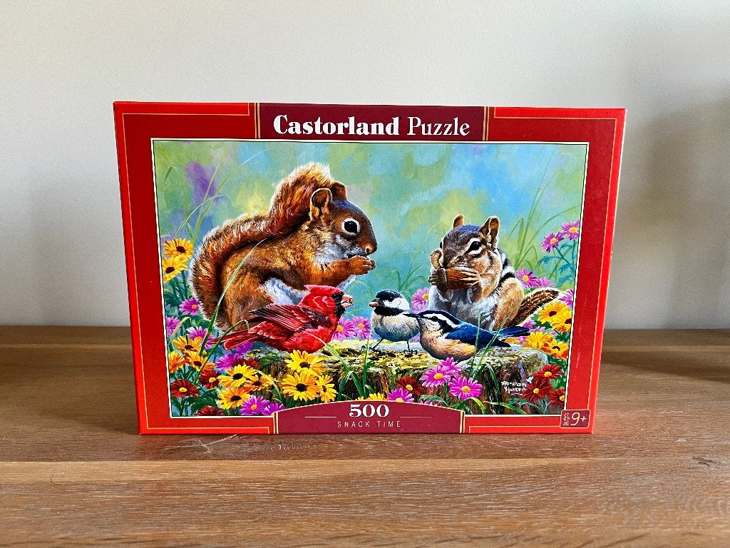 Puzzel Castorland - Snack Time, Ophalen of Verzenden, 500 t/m 1500 stukjes, Zo goed als nieuw, Legpuzzel