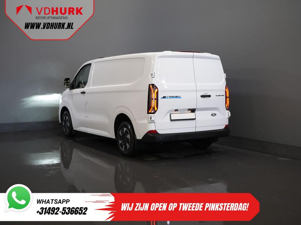 Ford E-Transit Custom Trend 65 kWh 330 km WLTP Garantie t/m, Auto's, Bestelwagens en Lichte vracht, Automaat, Wit, Ford, Te koop