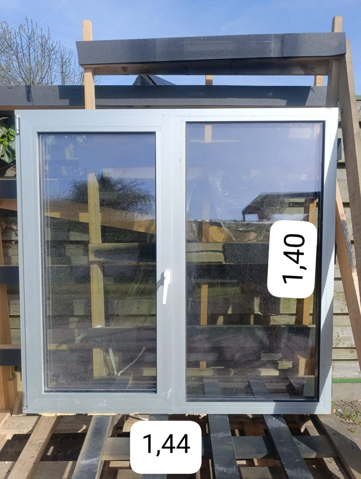 Fenêtre double ouvrabt Alu Aliplast neuve, Enlèvement, Neuf