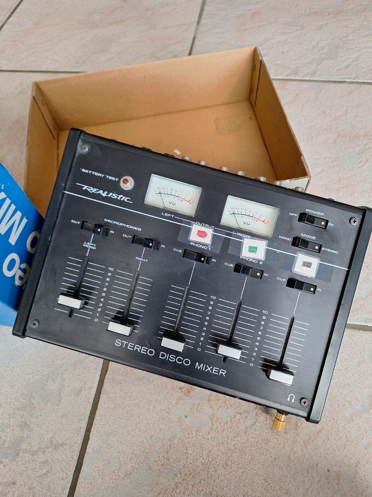 stereo disco mixer, Ophalen