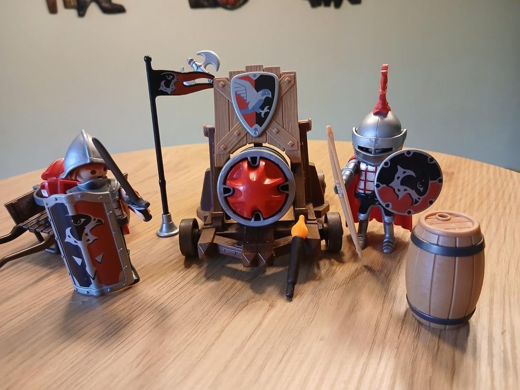 Playmobil knights, groot kanon van de valkenridders, Kinderen en Baby's, Speelgoed | Playmobil, Ophalen of Verzenden, Zo goed als nieuw
