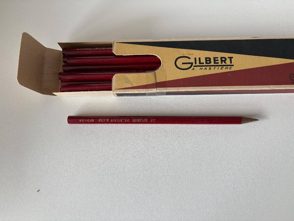 VINTAGE - GILBERT - BOITE DE 11 CRAYONS, Envoi