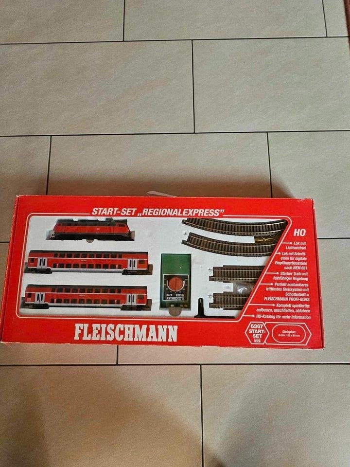 Fleischmann 6367 starters set in prima staat kompleet, Ophalen, Treinset, Gelijkstroom, Fleischmann