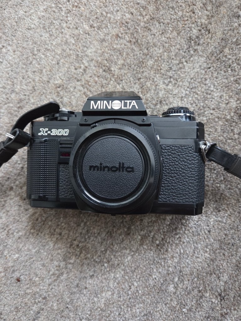 Minolta X-300, Audio, Tv en Foto, Ophalen, Gebruikt, Spiegelreflex, Minolta