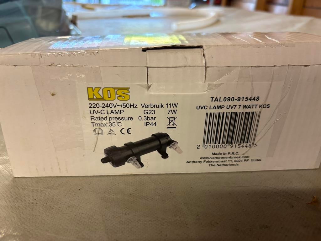 Uv-c lamp 7 watt, Dieren en Toebehoren, Ophalen, Overige typen, Nieuw, Overige merken