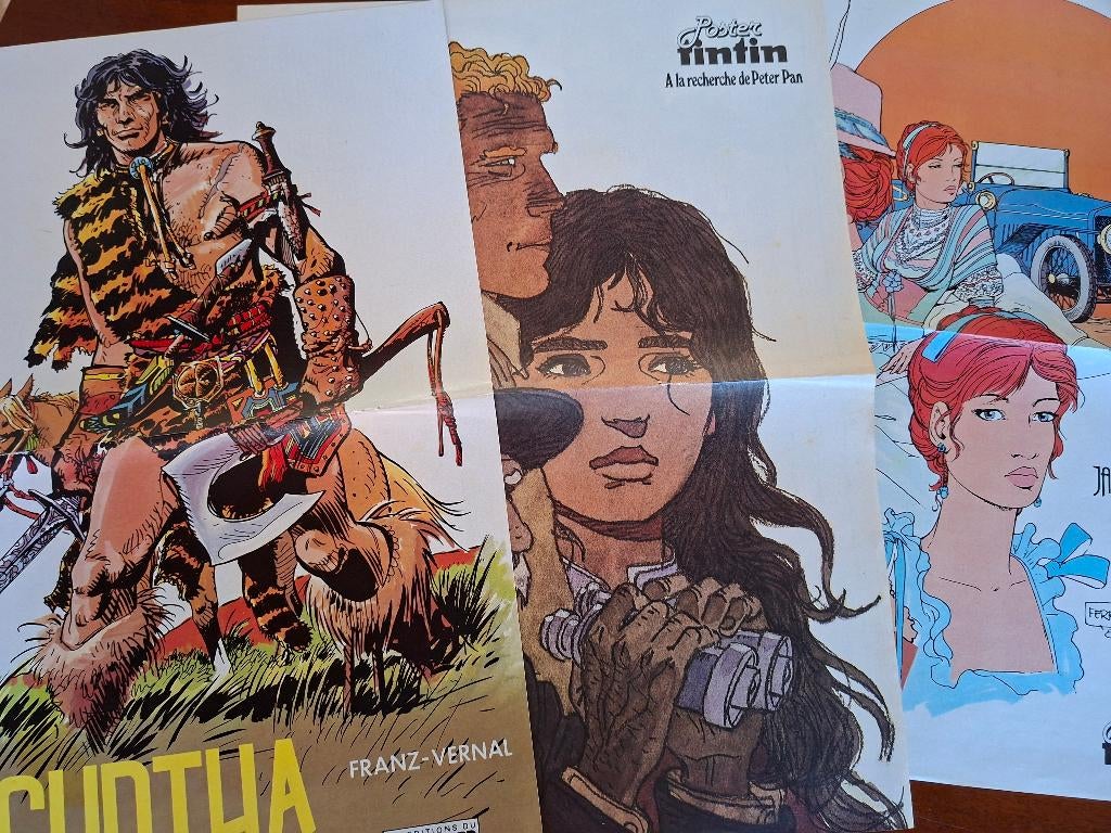 poster tintin cosey et jughurtha  franz ferry  bd, Neuf, Plusieurs BD, Cosey, Envoi