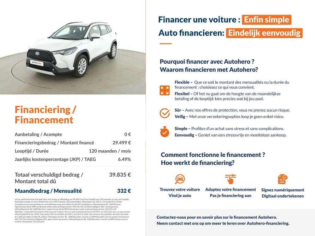 Toyota Corolla Cross 1.8 Hybrid FWD Comfort (automatique), Achat, https://public.car-pass.be/vhr/586ba8f3-998e-4e8b-95c7-77bd2915ab8a